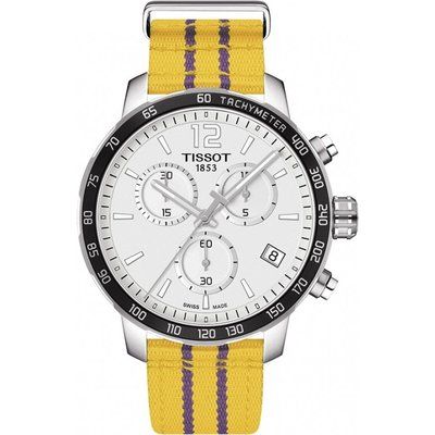 Men's Tissot Quickster NBA Los Angeles Lakers Special Edition Chronograph Watch T0954171703705