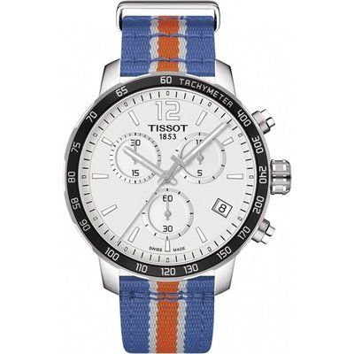 Men's Tissot Quickster NBA New York Knicks Special Edition Chronograph Watch T0954171703706
