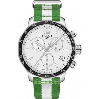 Mens Tissot Quickster NBA Boston Celtics Special Edition Chronograph Watch T0954171703717