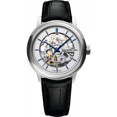 Men's Raymond Weil Maestro Skeleton Automatic Watch 2215-STC-65001