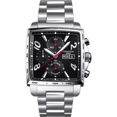 Men's Certina DS Podium Square Automatic Chronograph Watch C0015141105700