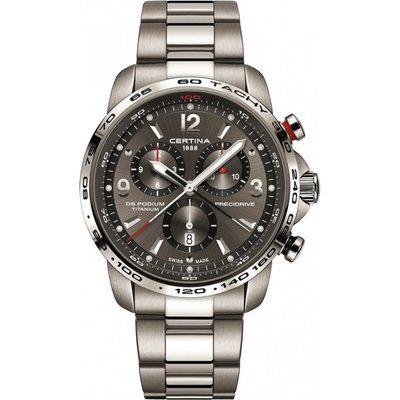 Men's Certina DS Podium Precidrive Titanium Chronograph Watch C0016474408700