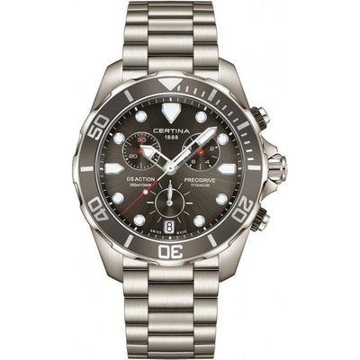 Men's Certina DS Action Precidrive Titanium Chronograph Watch C0324174408100