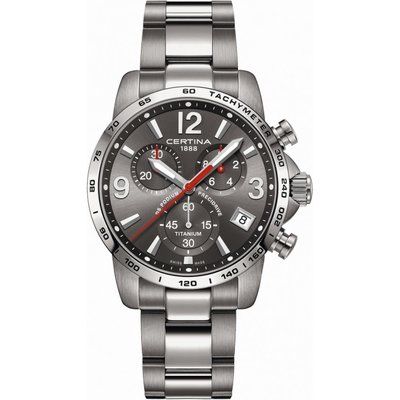 Men's Certina DS Podium Precidrive Titanium Chronograph Watch C0344174408700