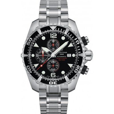 Mens Certina DS Action Diver Automatic Chronograph Watch C0324271105100