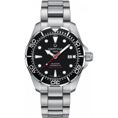 Mens Certina DS Action Diver Powermatic 80 Automatic Watch C0324071105100
