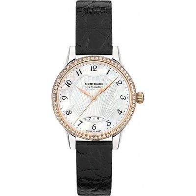 Ladies Montblanc Boheme 28mm Date Automatic Diamond Watch 116500