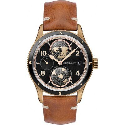 Mens Montblanc 1858 Geosphere World Timer Bronze Limited Edition Automatic Watch 119347