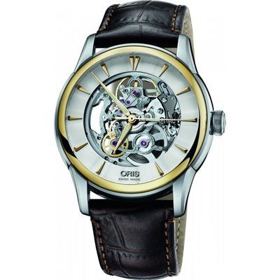 Men's Oris Artelier Skeleton Automatic Watch 0173476704351-0752170FC
