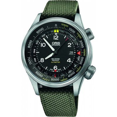Men's Oris Big Crown ProPilot Altimeter Automatic Watch 0173377054134-SET52314FC