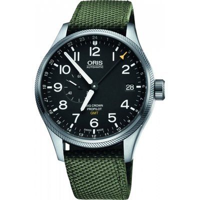 Mens Oris Big Crown ProPilot GMT Automatic Watch 0174877104164-0752214FC