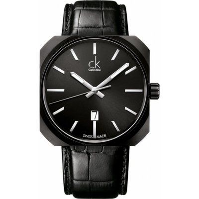 Mens Calvin Klein Solid Black Collection Watch K1R21430