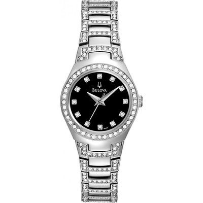 Ladies Bulova Crystal Watch 96L170