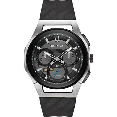 Men's Bulova Quartz Progressive CURV Chronograph Titanium Watch 98A161