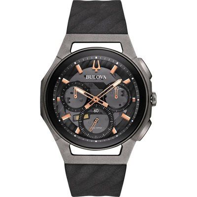 Men's Bulova Quartz Progressive CURV Chronograph Titanium Watch 98A162