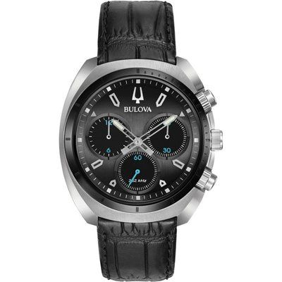 Men's Bulova Quartz Sport CURV Chronograph Stainless Steel Watch 98A155