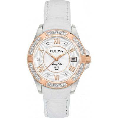 Ladies Bulova Marine Star Diamond Watch 98R233