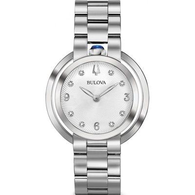 Ladies Bulova Quartz Rubaiyat Stainless Steel Watch 96P184