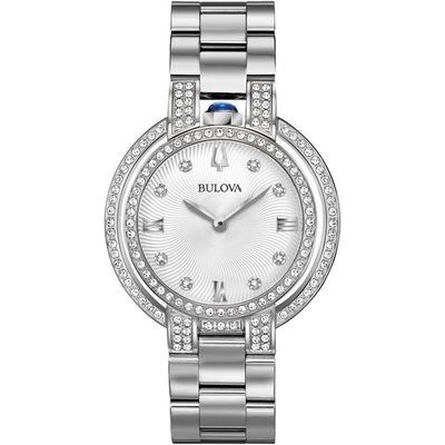 Ladies Bulova Quartz Rubaiyat Stainless Steel Watch 96R220