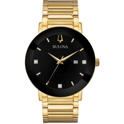 Ladies Bulova Quartz Modern PVD Gold plated Watch 97D116