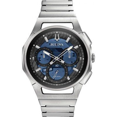 Men's Bulova Quartz Progressive Sport Chronograph Stainless Steel Watch 96A205