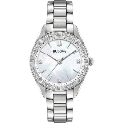Ladies Bulova Quartz Diamonds Watch 96R228