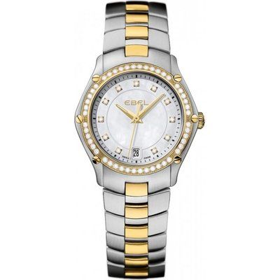 Ladies Ebel Sport 18ct Gold Diamond Watch 1216030