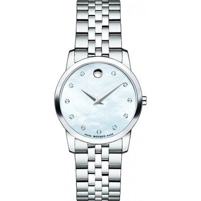 Ladies Movado Museum Classic Diamond Watch 0606612