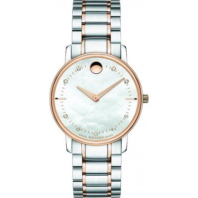 Ladies Movado Thin Classic Diamond Watch 0606692