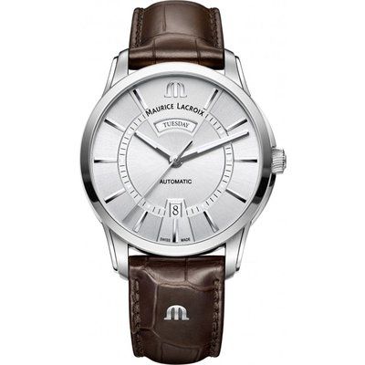 Mens Maurice Lacroix Pontos Day-Date Automatic Watch PT6358-SS001-130-1