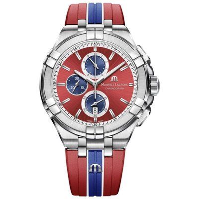 Mens Maurice Lacroix Aikon Beach Volley Vikings Limited Edition Chronograph Watch AI1018-SS001-530-6