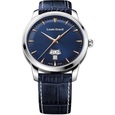 Mens Louis Erard Heritage Day Date Automatic Watch 15920AA15.BEP102