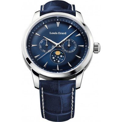 Mens Louis Erard Heritage Day Date Moonphase Watch 14910AA05.BDC102