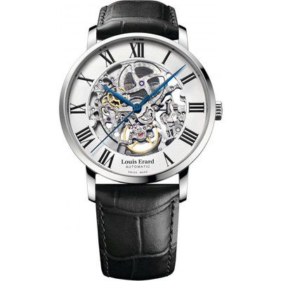 Mens Louis Erard Excellence Skeleton Automatic Watch 61233AA22.BDC02