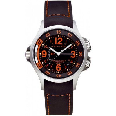 Mens Hamilton Khaki Air Race GMT Automatic Watch H77665373