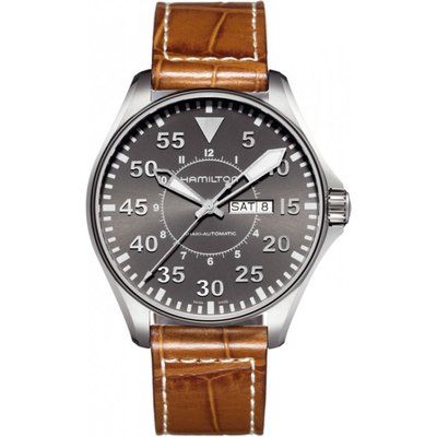 Men's Hamilton Khaki Pilot 46mm Automatic Watch H64715885