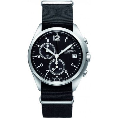 Mens Hamilton Khaki Pilot Pioneer Chronograph Watch H76552433