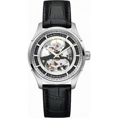 Mens Hamilton Jazzmaster Viewmatic Skeleton Automatic Watch H42555751