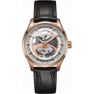 Mens Hamilton Jazzmaster Viewmatic Skeleton Automatic Watch H42545551