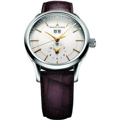 Men's Maurice Lacroix Les Classiques Grande Date GMT Automatic Watch LC6088-SS001-130-1