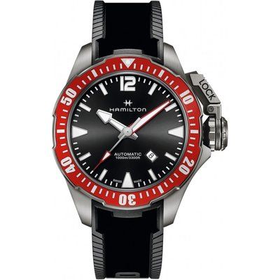 Men's Hamilton Khaki Frogman 46mm Titanium Automatic Watch H77805335