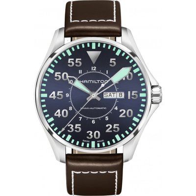 Mens Hamilton Khaki Aviation Pilot Automatic Watch H64715545