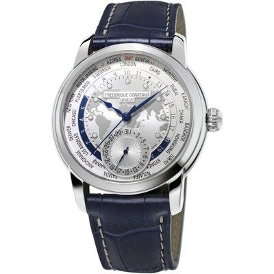 Men's Frederique Constant Manufacture Worldtimer Limited Edition Automatic Watch FC-718WM4H6