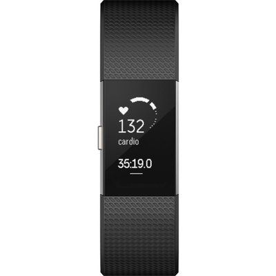 Unisex Fitbit Charge 2 Bluetooth Fitness Activity Tracker Watch FB407SBKL-EU