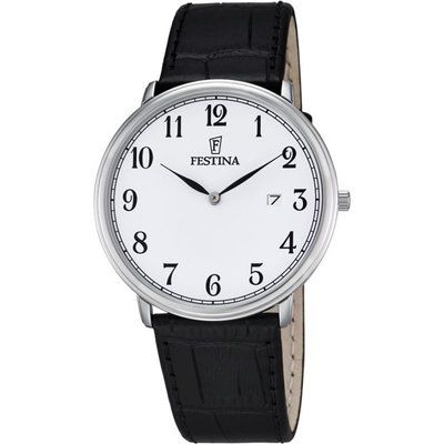 Mens Festina Classic Leather Watch F6839/1