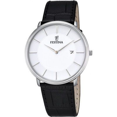 Mens Festina Classic Leather Watch F6839/2