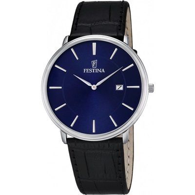 Mens Festina Classic Leather Watch F6839/4