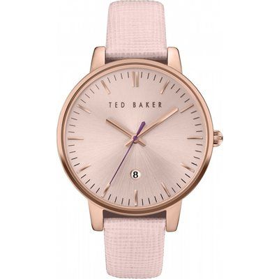 Ladies Ted Baker Kate Saffiano Leather Strap Watch TE10030737
