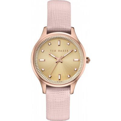 Ladies Ted Baker Zoe Saffiano Leather Strap Watch TE10030743