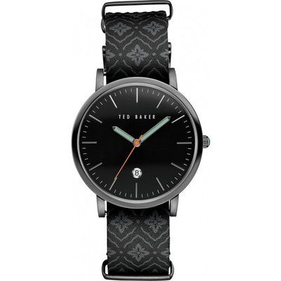 Mens Ted Baker Printed Leather Strap Watch TE10030768